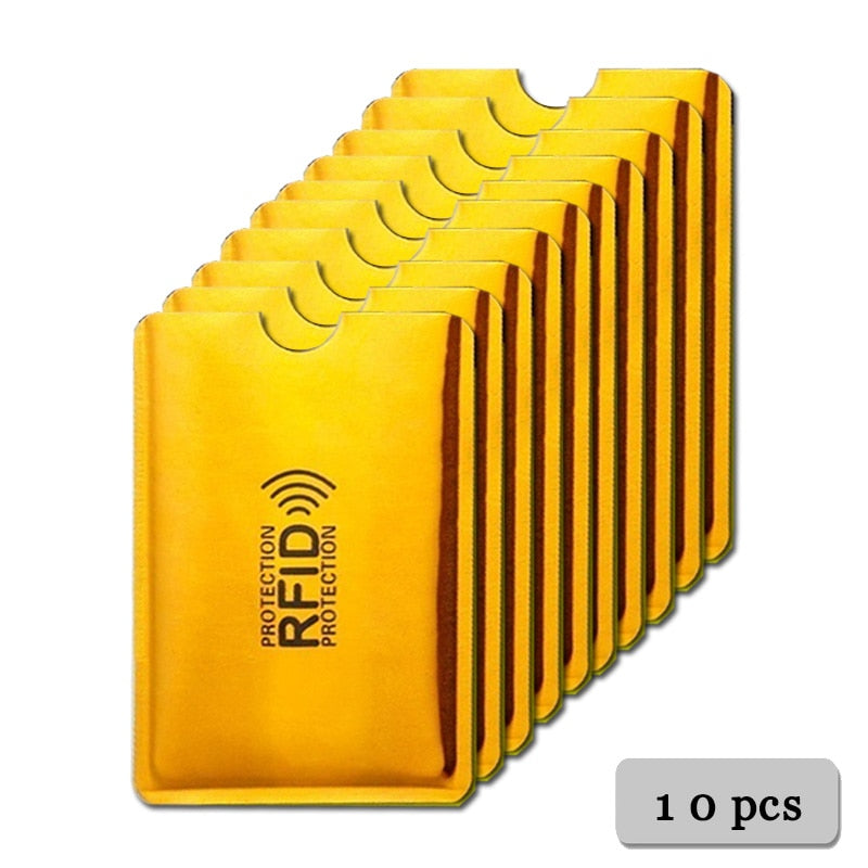 Anti-RFID Card Case 10 Pcs