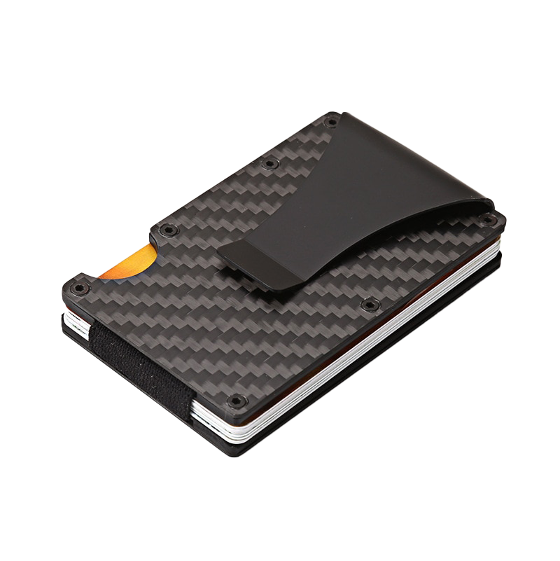 Clip Carbon Fiber Card Holder